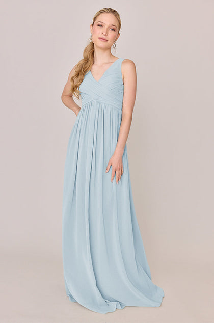 Zoe Chiffon Dress | Light Blue