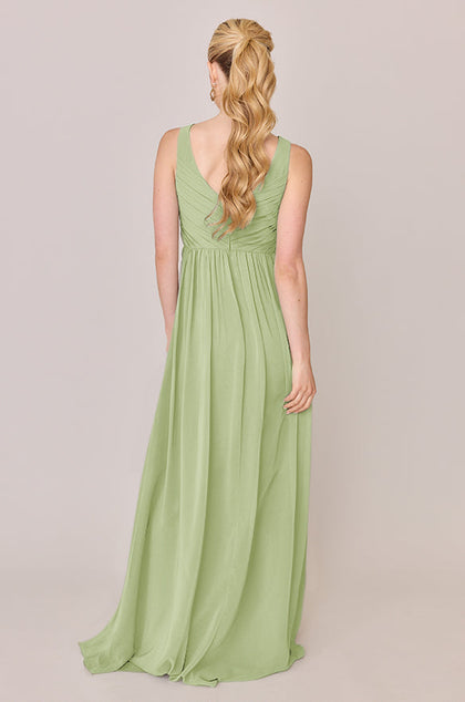 Zoe Chiffon Dress | Made To Order | Matcha