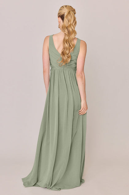 Zoe Chiffon Dress | Made To Order | Moss