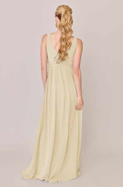 Zoe Chiffon Dress | Made To Order | Pale Yellow