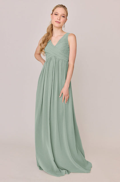 Zoe Chiffon Dress | Made To Order | Sage