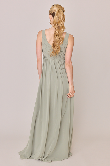 Zoe Chiffon Dress | Made To Order | Silver Sage