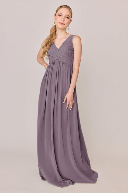 Zoe Chiffon Dress | Made To Order | Wisteria