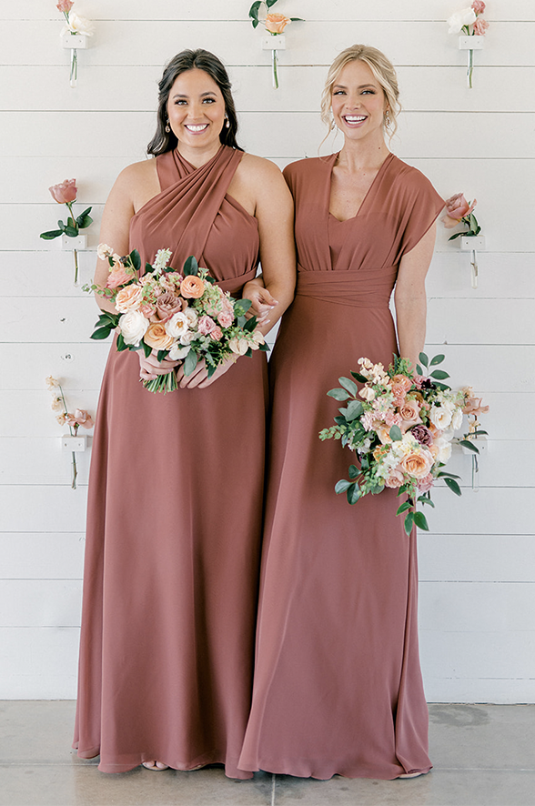 Revelry Devan Convertible Chiffon Bridesmaid Dress