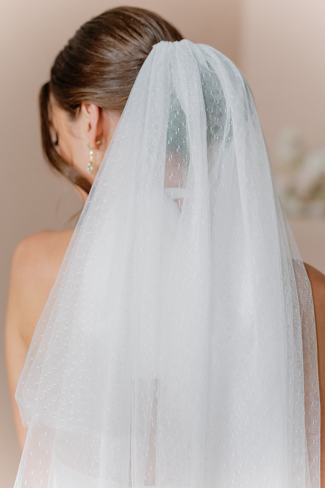 Bridesmaid Dress at Revelry | Classic Tulle Fingertip Veil | Ready to Ship