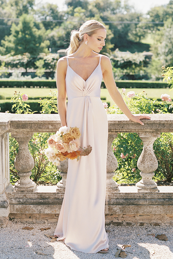 giada satin dress One week til Valentine's @gracexrosa wears the Giada midaxi dress in blush pink