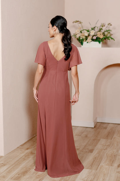 Model: Saije; Size: 4; Color: Cinnamon Rose