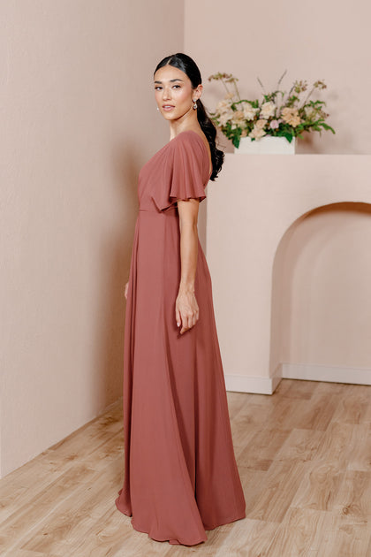Model: Saije; Size: 4; Color: Cinnamon Rose