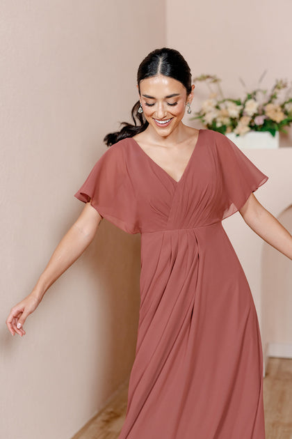 Model: Saije; Size: 4; Color: Cinnamon Rose