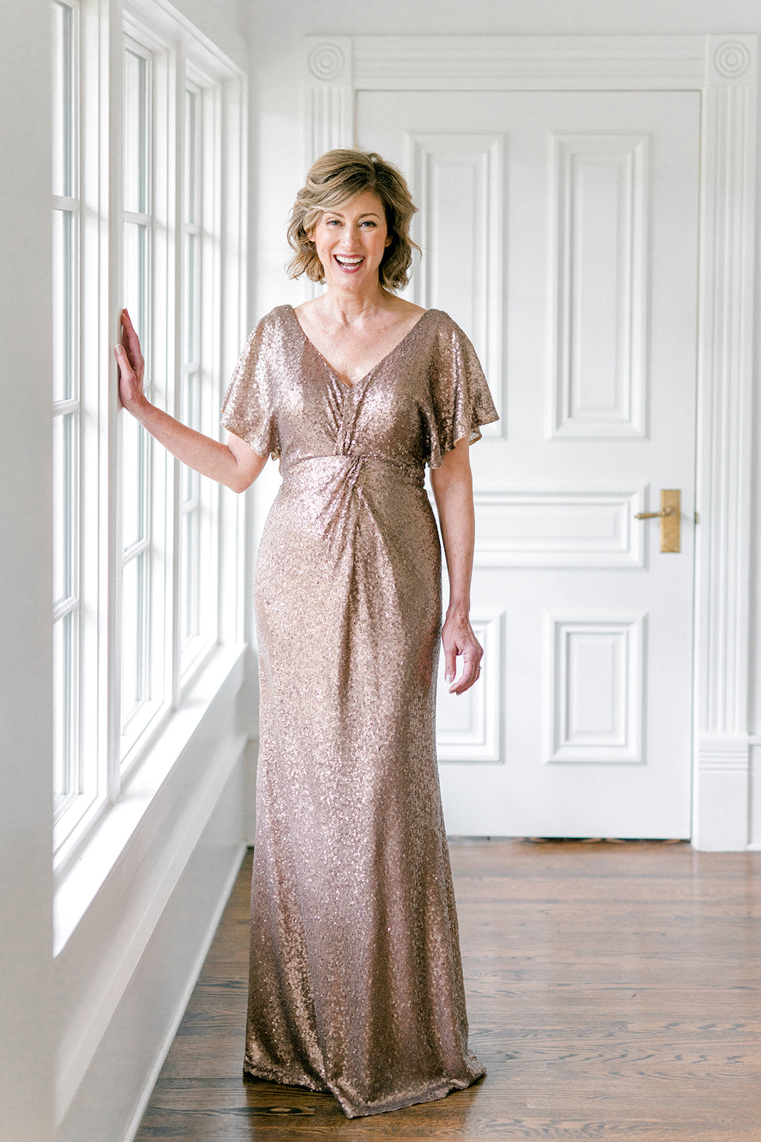 Gwen Sequin Dress | Made To Order Matte Bronze Gwen Sequin Dress | Made To Order Matte Bronze