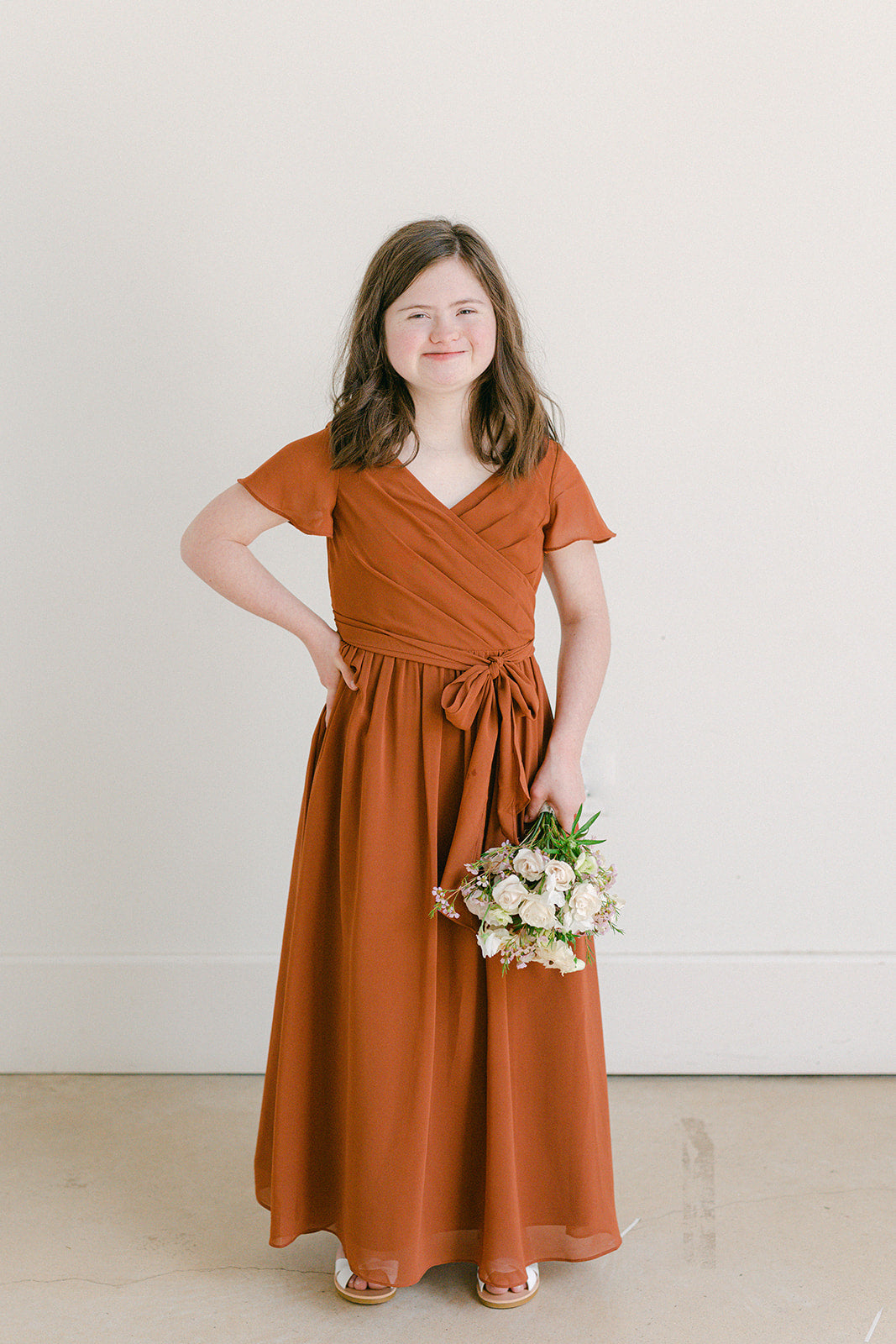 Juniors Harper Chiffon Faux Wrap Dress | Made To Order Eucalyptus Juniors Harper Chiffon Faux Wrap Dress | Made To Order Eucalyptus