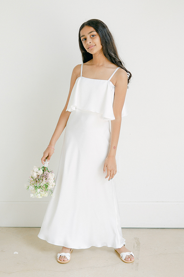 juniors white dress Juniors Riley Convertible Satin Dress