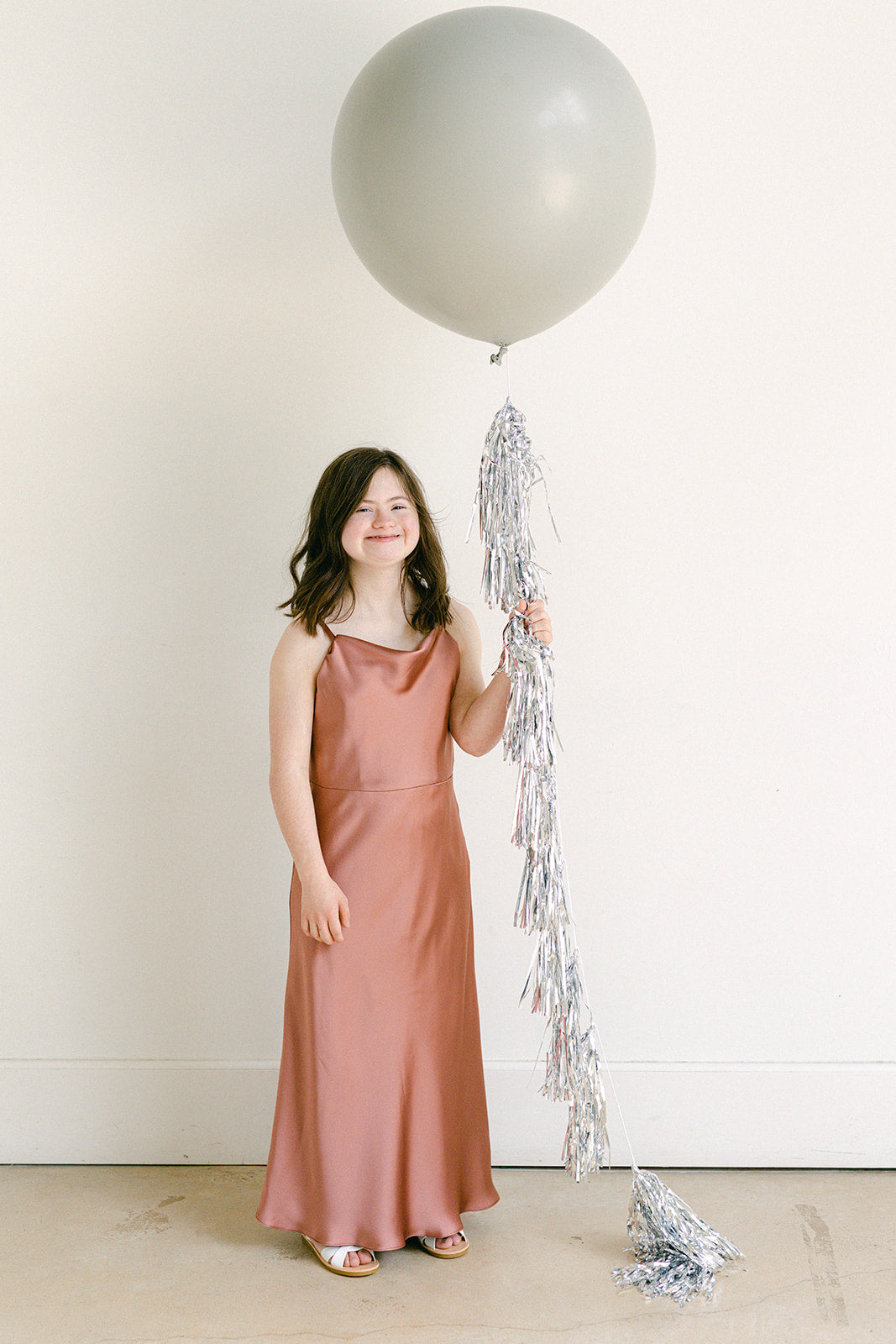 Juniors Skye Satin Dress | Made To Order Honey Beige Juniors Skye Satin Dress | Made To Order Honey Beige