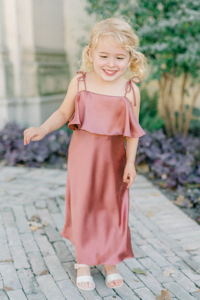 dresses for childrens Kids Riley Convertible Satin Dress