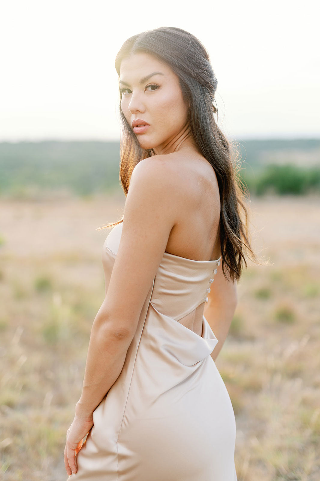 satin gold dress Leo Satin Dress | Made To Order Mauve Pink