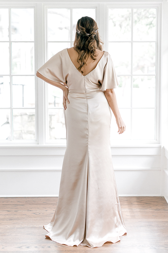 Maternity Gwen Satin Dress | Made To Order Raspberry Maternity Gwen Satin Dress | Made To Order Raspberry