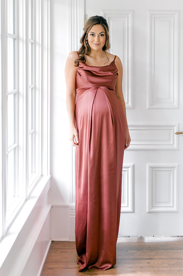 Shiny clearance maternity dress