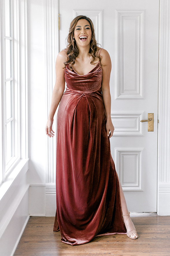 Maternity Skye Velvet Dress Maternity Skye Velvet Dress