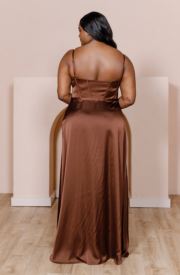 Nova Satin Dress | Made To Order Sky Blue Nova Satin Dress | Made To Order Sky Blue