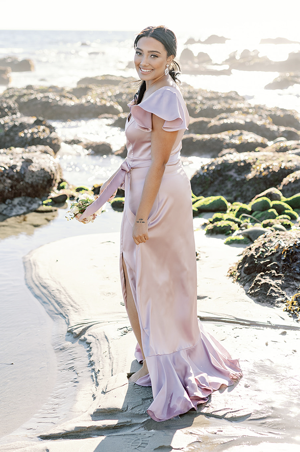 Thalia Satin Dress