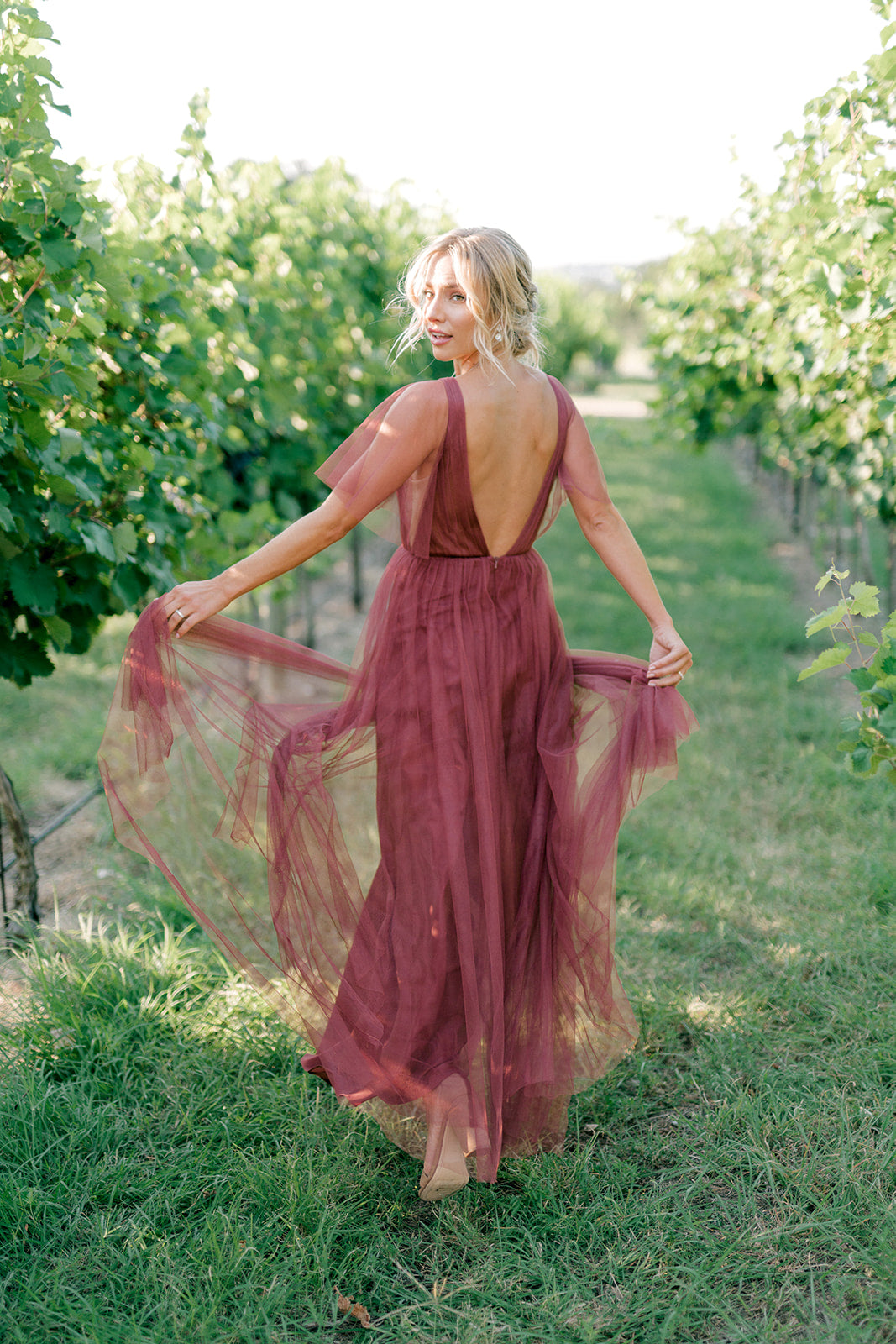 Thea Tulle Dress | Made To Order Mahogany Thea Tulle Dress | Made To Order Mahogany