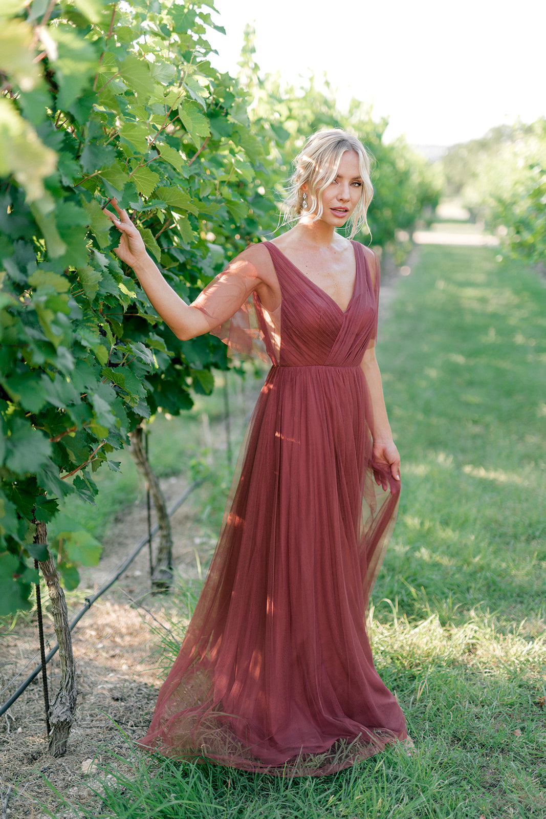 Thea Tulle Dress | Made To Order Mahogany Thea Tulle Dress | Made To Order Mahogany