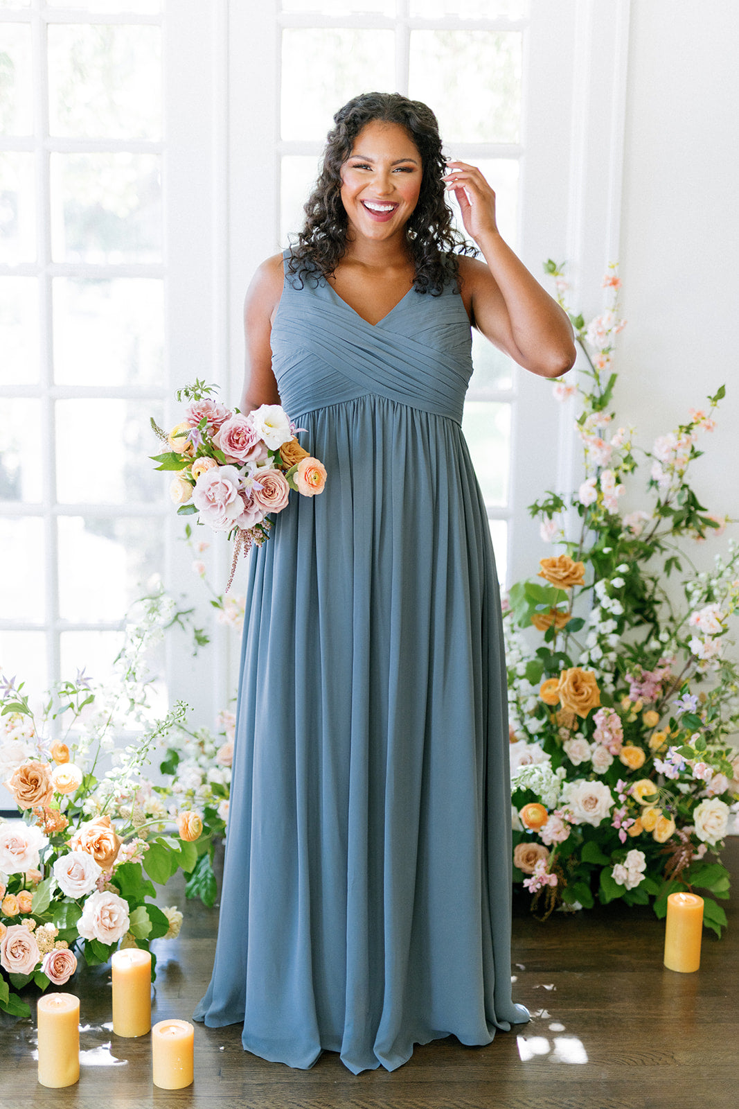 size 16 gowns & formal dresses Twist-Front Long Plus-Size Prom Dress 7497C Hunter Green / 16